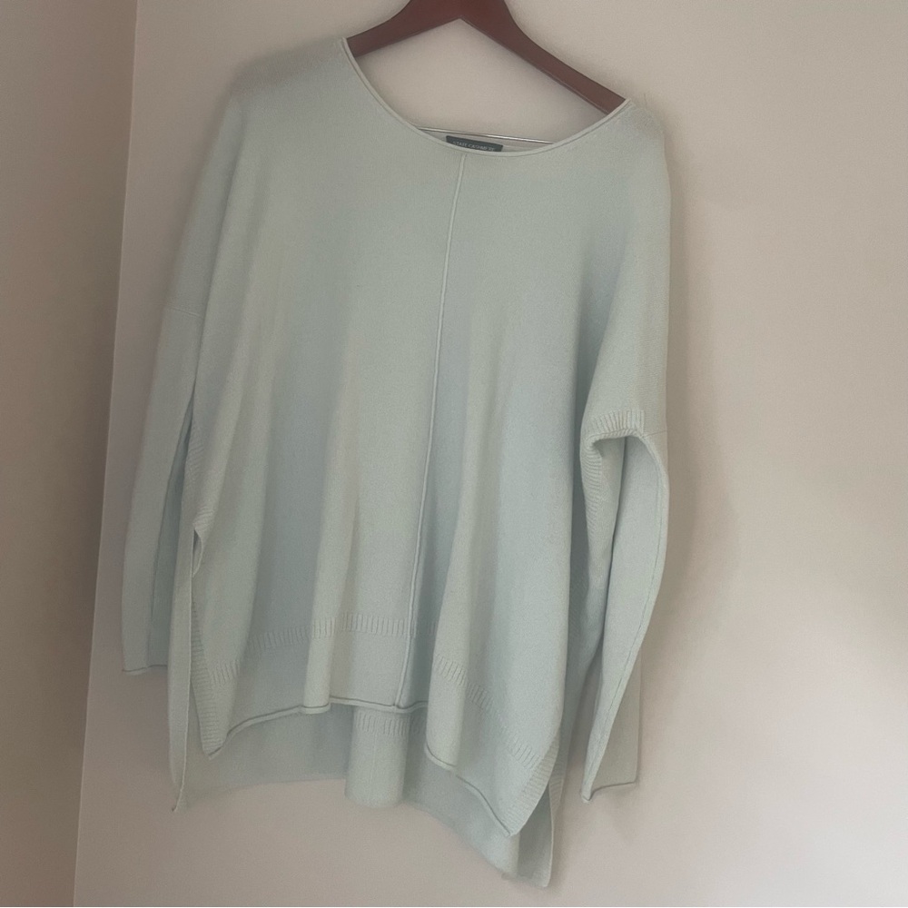 STATE CASHMERE 100% cashmere One size light sea green loose cut sweater